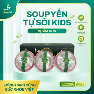 Súp Yến Tự Sôi Ăn Liền Tam Hỷ - Kids Vị Sữa Non - 100% Yến Nguyên Chất