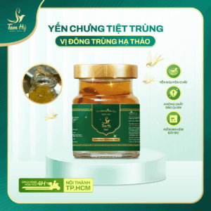 Yến Chưng Tiệt Trùng Nấm Đông Trùng Tam Hỷ - 100% Yến Nguyên Chất - Không chất bảo quản, không đường hóa học