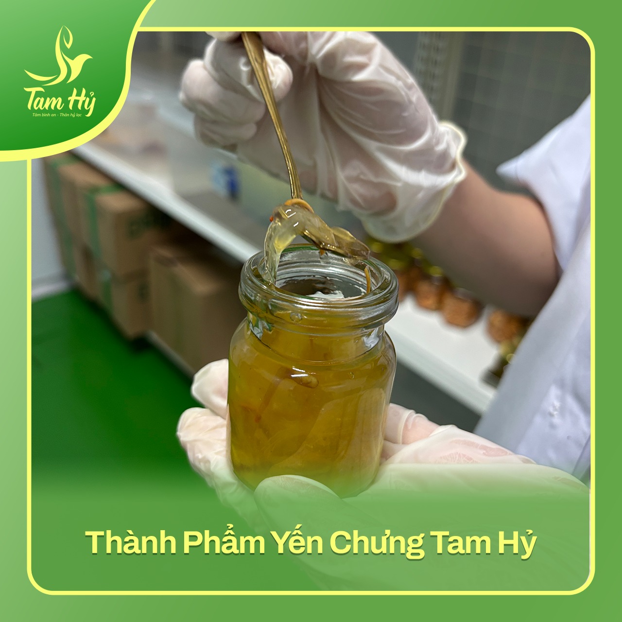 Yến chưng dược liệu vị đông trùng hạ thảo Tam Hỷ